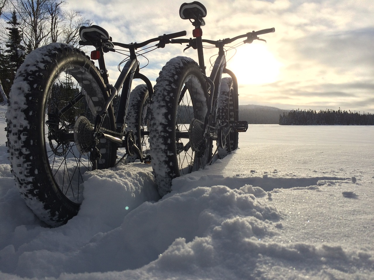 Winter bike top park