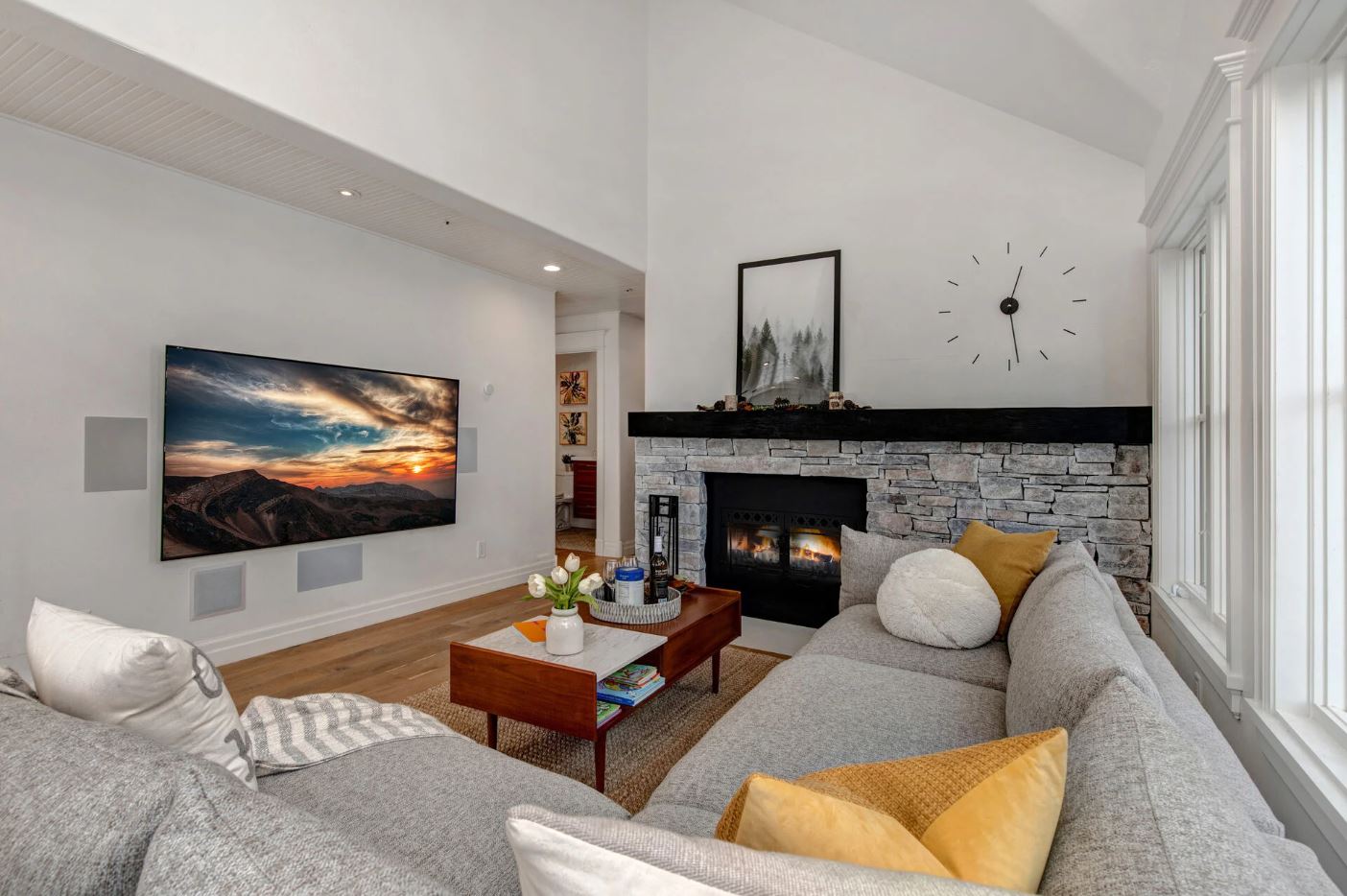 the living room of this Park City property