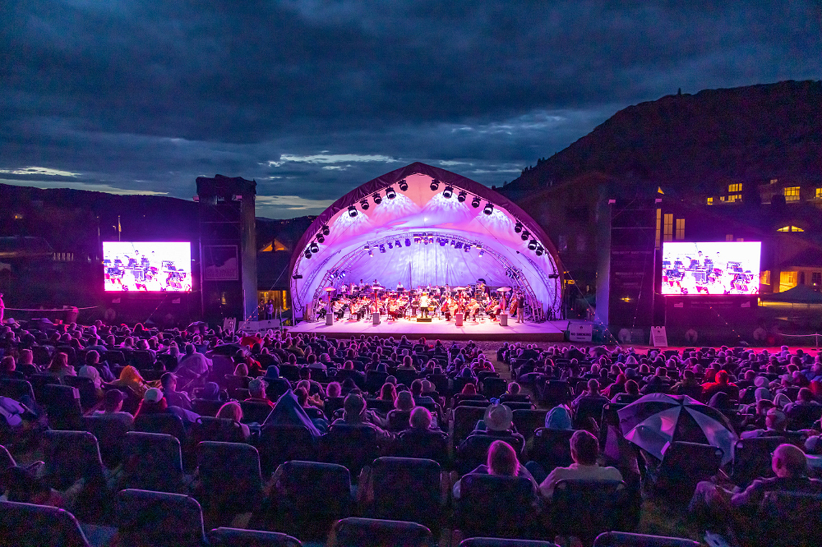 Crowd at the Deer Valley Music Festival